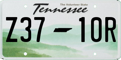TN license plate Z3710R