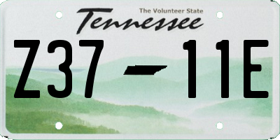 TN license plate Z3711E