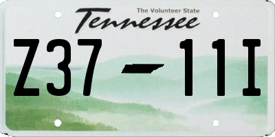 TN license plate Z3711I