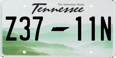 TN license plate Z3711N