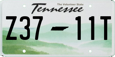 TN license plate Z3711T