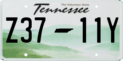 TN license plate Z3711Y