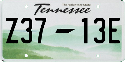 TN license plate Z3713E