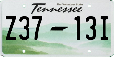 TN license plate Z3713I