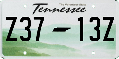 TN license plate Z3713Z