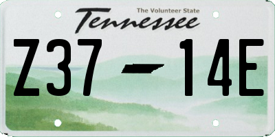 TN license plate Z3714E