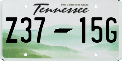 TN license plate Z3715G