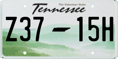 TN license plate Z3715H