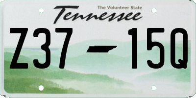 TN license plate Z3715Q