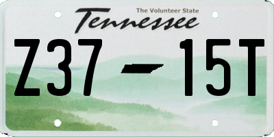 TN license plate Z3715T