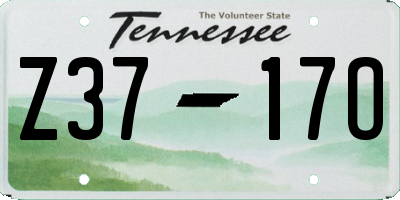 TN license plate Z3717O