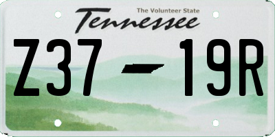 TN license plate Z3719R