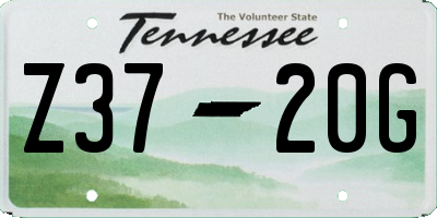 TN license plate Z3720G