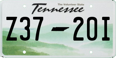 TN license plate Z3720I