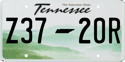 TN license plate Z3720R