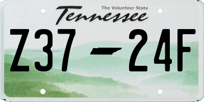 TN license plate Z3724F