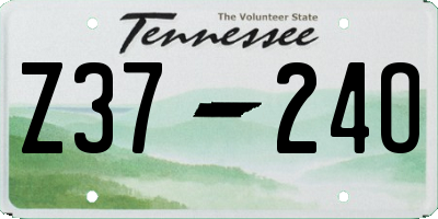 TN license plate Z3724O