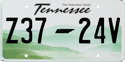 TN license plate Z3724V
