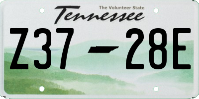 TN license plate Z3728E