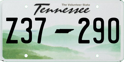 TN license plate Z3729O