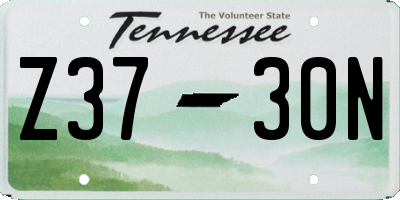 TN license plate Z3730N
