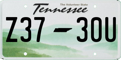 TN license plate Z3730U