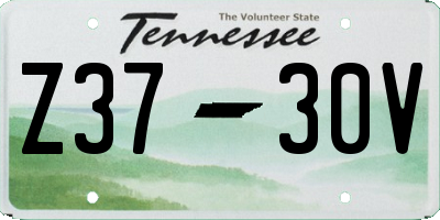 TN license plate Z3730V