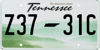 TN license plate Z3731C