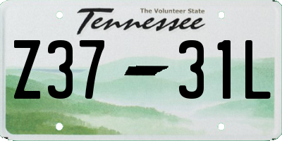 TN license plate Z3731L