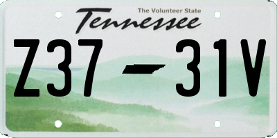 TN license plate Z3731V