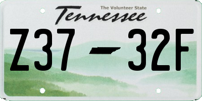 TN license plate Z3732F