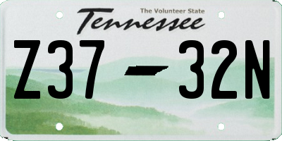 TN license plate Z3732N