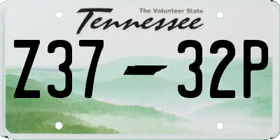 TN license plate Z3732P