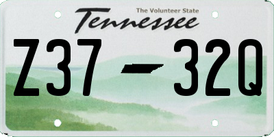 TN license plate Z3732Q