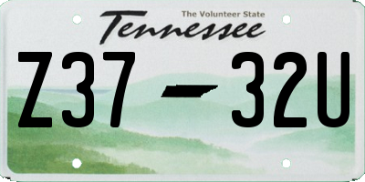 TN license plate Z3732U