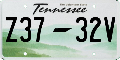 TN license plate Z3732V