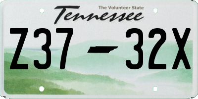 TN license plate Z3732X