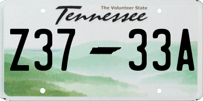 TN license plate Z3733A