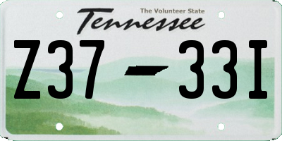 TN license plate Z3733I
