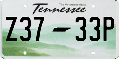 TN license plate Z3733P