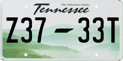 TN license plate Z3733T