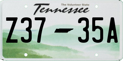 TN license plate Z3735A