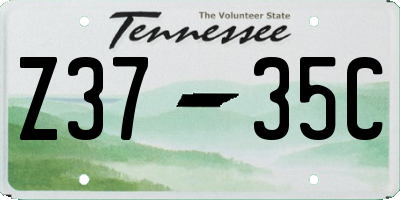 TN license plate Z3735C