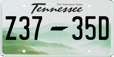 TN license plate Z3735D