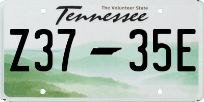 TN license plate Z3735E