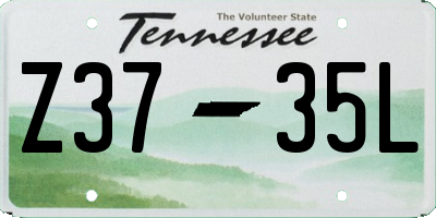 TN license plate Z3735L