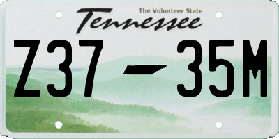 TN license plate Z3735M