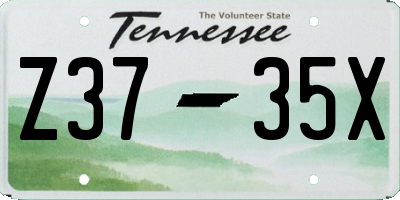 TN license plate Z3735X