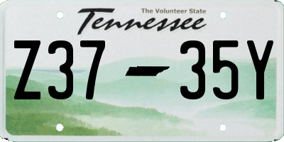 TN license plate Z3735Y