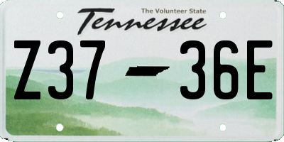 TN license plate Z3736E